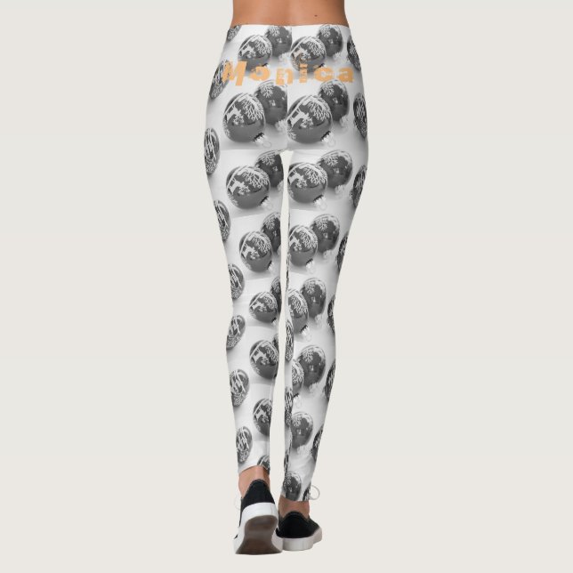 Leggings Nombre personalizado Leggencias negras (Reverso)