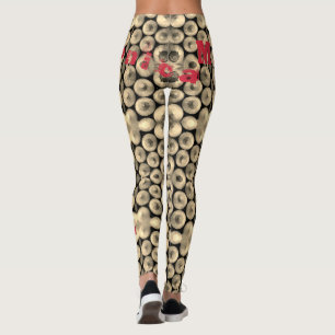Leggings Nombre personalizado Leyenda de lápiz amarilla