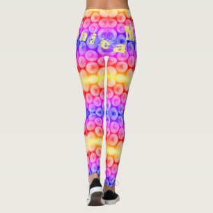 Leggings Nombre personalizado Leyendas arcoiris