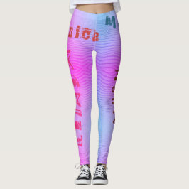 Leggings Nombre personalizado Leyendas de arena del desiert