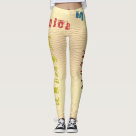 Leggings Nombre personalizado Leyendas de arena del desiert