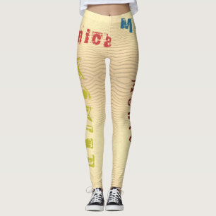 Leggings Nombre personalizado Leyendas de arena del desiert
