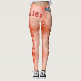 Leggings Nombre personalizado Leyendas de arena del desiert