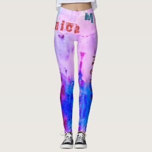 Leggings Nombre personalizado Leyendas divertidas