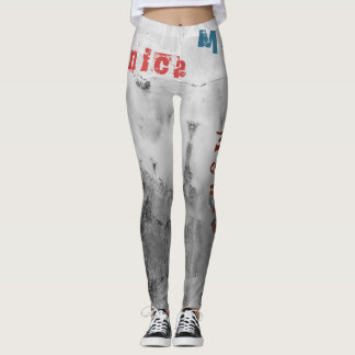 Leggings Nombre personalizado Piernas Pastel negro