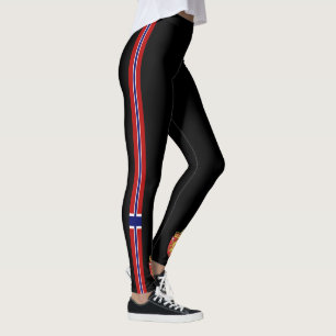 Leggings Noruega raya la bandera