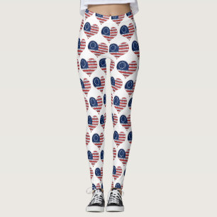 Leggings Nosotros, el pueblo, el corazón de la bandera esta
