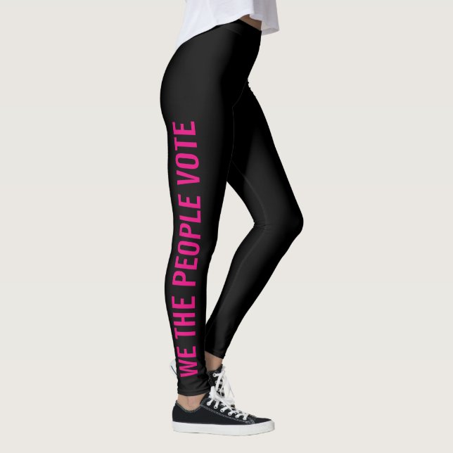 Leggings Nosotros, el pueblo, votamos plantilla de resisten (Derecha)