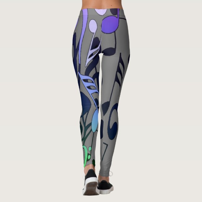 Leggings Notas musicales Leyendas (Reverso)