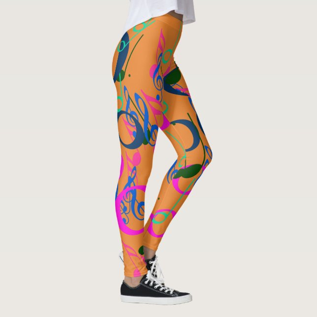 Leggings Notas musicales Leyendas (Derecha)