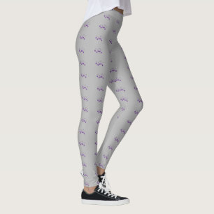 Leggings Notas musicales moradas