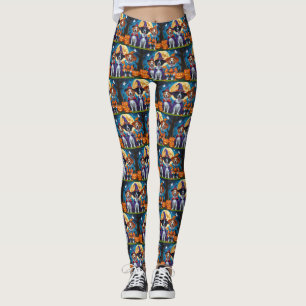 Leggings Nova Scotia Duck Toller Pumpkin Halloween Funny
