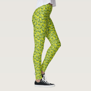 Leggings Novedad verde de las salmueras de eneldo