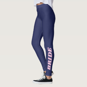 Leggings Novia Azul Marino Despedida de Soltera Boda Retro