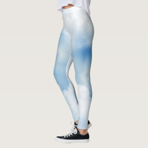 Leggings Nubes blancas onduladas