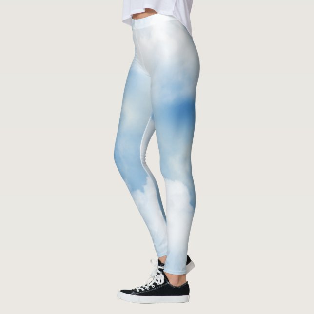 Leggings Nubes blancas onduladas (Izquierda)