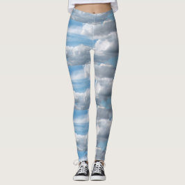 Leggings Nubes brillando en el cielo azul