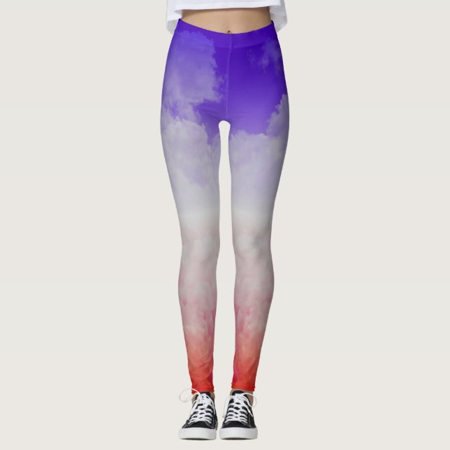 Leggings Nubes coloreadas tres (Anverso)