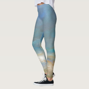 Leggings Nubes costeras con el océano