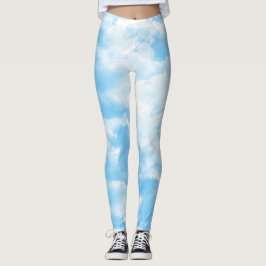 Leggings Nubes de cielo azul