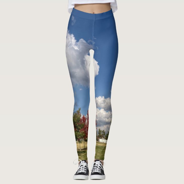 Leggings Nubes de la serie de días de AskStudio (Anverso)