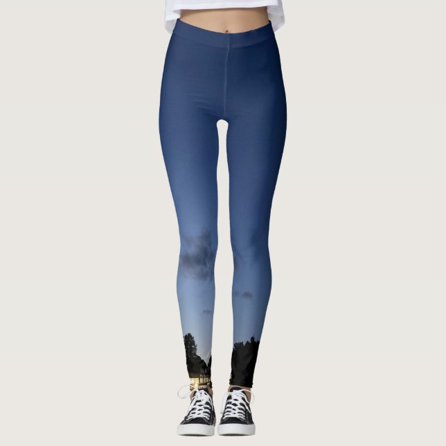 Leggings Nubes de la serie de días de AskStudio (Anverso)