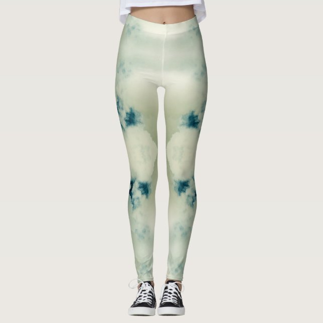 Leggings Nubes de piernas femeninas (Anverso)