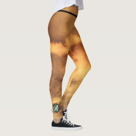 Leggings NUBES INICIALES Y DE ORO personalizados