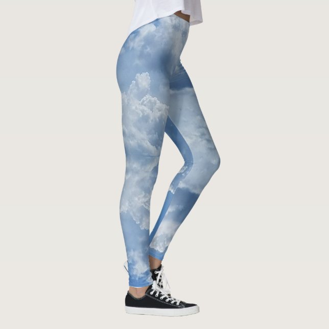 Leggings Nubes Puffy Por Todas Partes En Las Piernas De Imp (Derecha)
