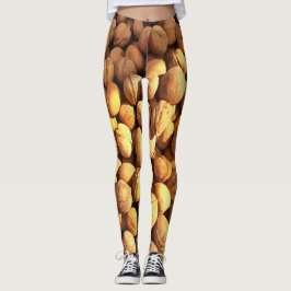 Leggings Nueces de nuez fresca Pintura hiperrealista