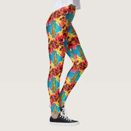 Leggings Nuestra Señora de Guadalupe con las coloridas muje
