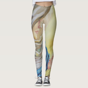 Leggings Nuestra Señora del Silencio agarrando al bebé Jesú
