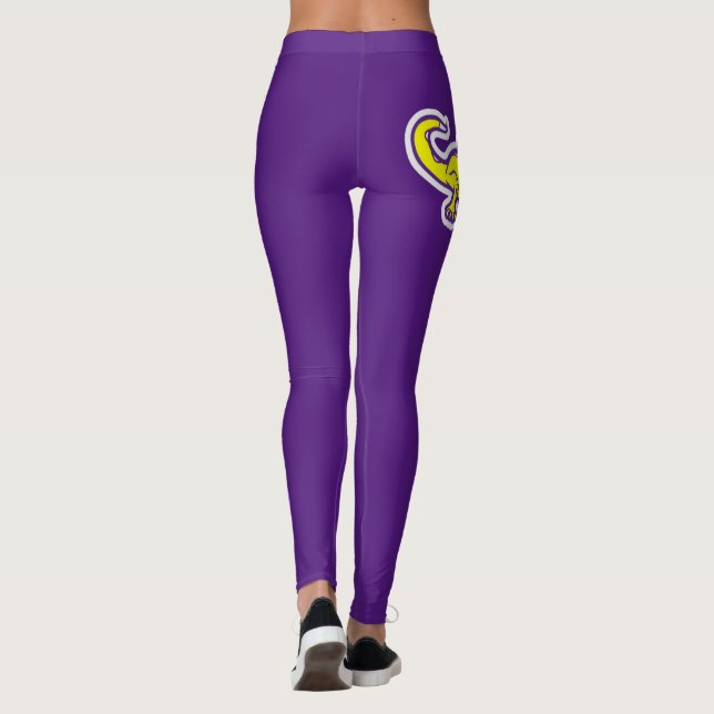 Leggings Nuestras piernas "Elvis" en morado (Reverso)