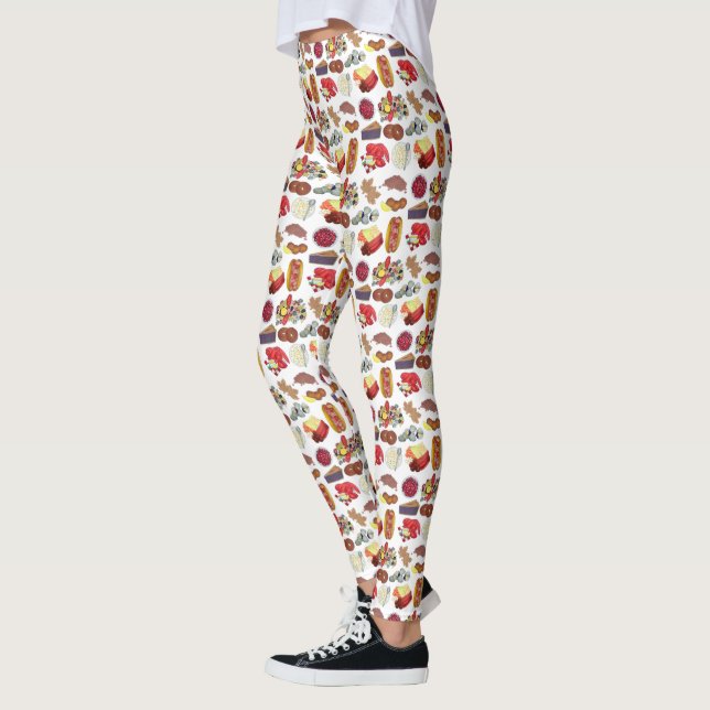 Leggings Nueva Inglaterra Alimentos Clambake Lobster Maple  (Izquierda)
