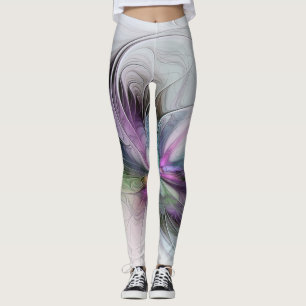 Leggings Nueva vida, colorida abstracción de fantasía artís