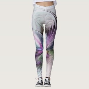 Leggings Nueva vida, colorida abstracción de fantasía artís