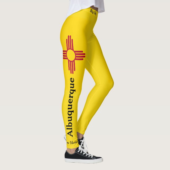 Leggings Nuevo México: Grandes legiones con cielo celeste (Derecha)