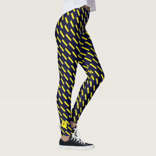 Leggings Número # 1 Líneas Amarillas Elija sus lentes de co
