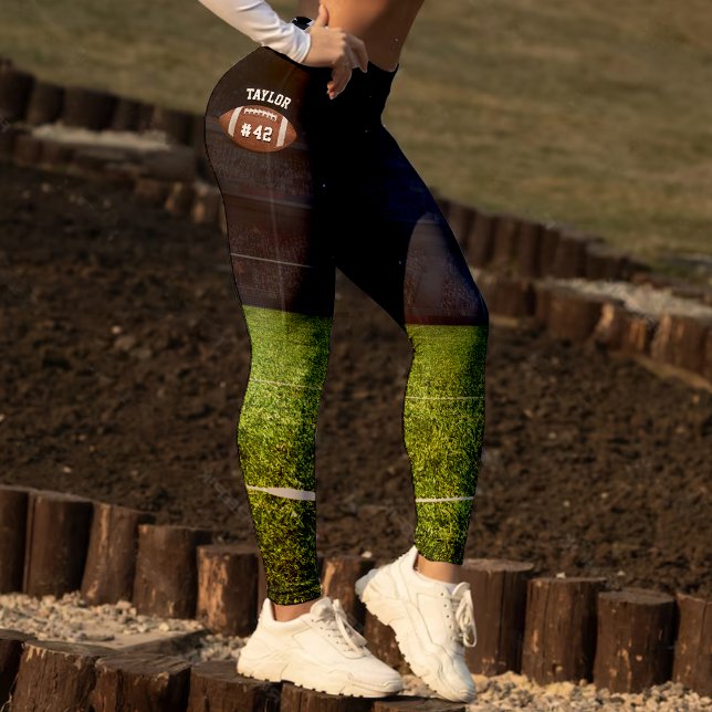 Leggings Número de Jersey del equipo de fútbol americano (American Football Field Name Team Jersey Number Leggings)