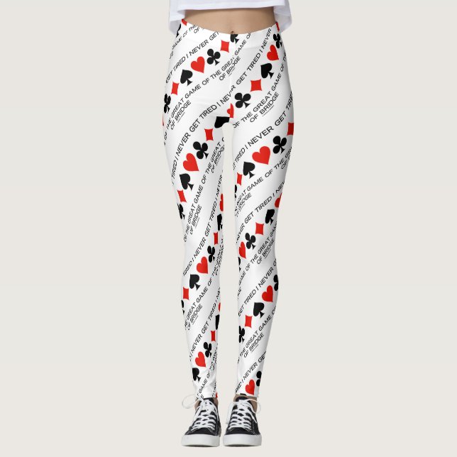 Leggings Nunca Me Canso Del Gran Juego Del Puente (Anverso)