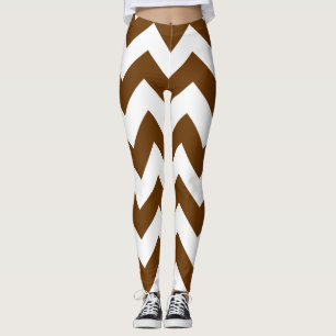 Leggings Nutmeg Neutral Chevrons