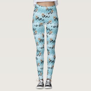 Leggings Nutrias de mar lindas que montan las ondas