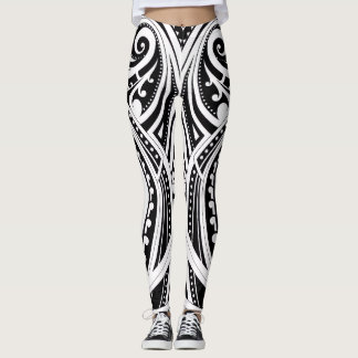 Leggings NZKULTURE Leyes de entrenadores diseño único maorí