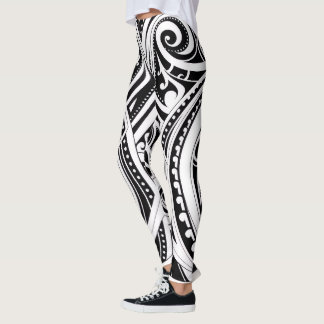 Leggings NZKULTURE Leyes de entrenadores diseño único maorí