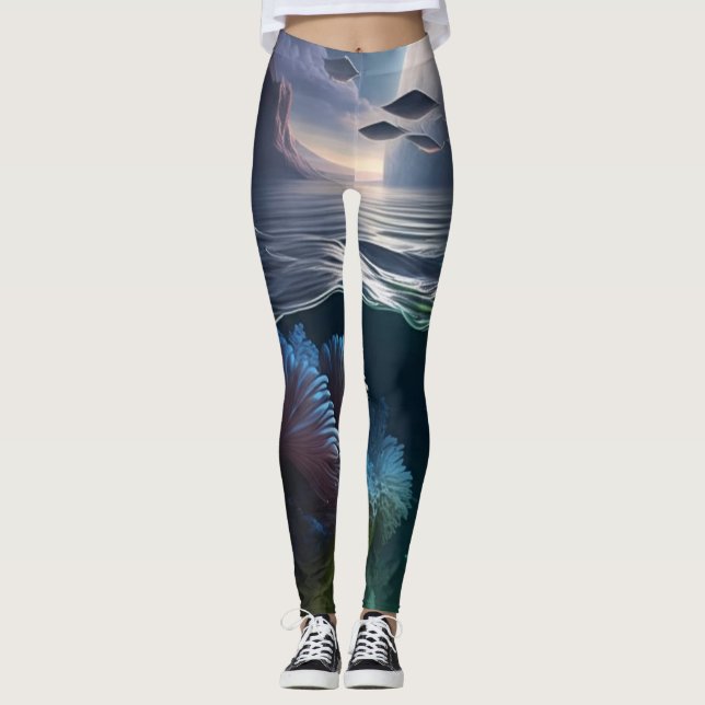 Leggings Oasis subacuático (Anverso)