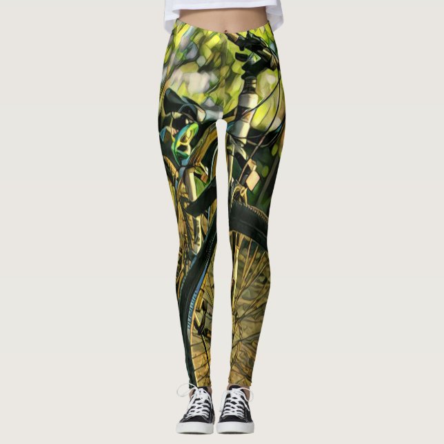 Leggings Obra de arte en bicicleta (Anverso)