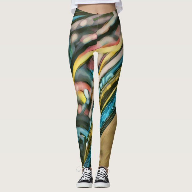 Leggings Obra de arte para bicicletas (Anverso)