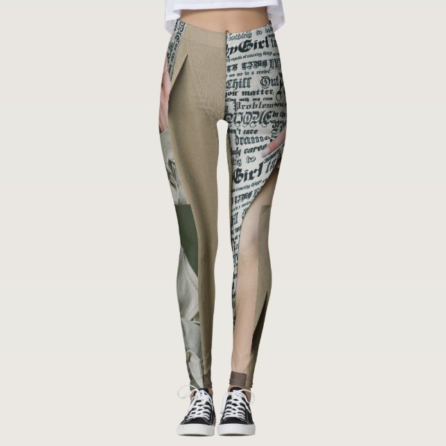 Leggings Obra maestra de las leyendas: Adoptar la arte mode (Anverso)