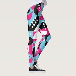 Leggings Obra maestra del resumen geométrico de la explosió