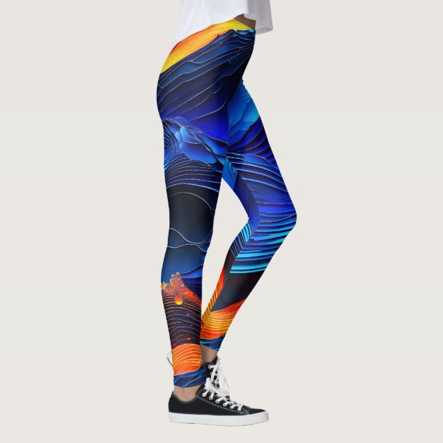 Leggings Ocean Lava "Aquaflame" (Derecha)